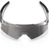 100% Aerocraft Bril - Gloss Black Chrome - HiPER Silver Mirror