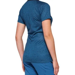 100% Airmatic Fietsshirt met Korte Mouwen Dames - slate blue