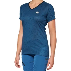 100% Airmatic Fietsshirt met Korte Mouwen Dames - slate blue