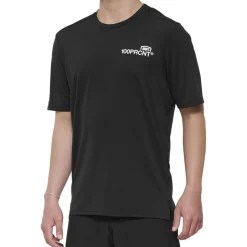 100% Airmatic Fietsshirt met Korte Mouwen Heren - zwart