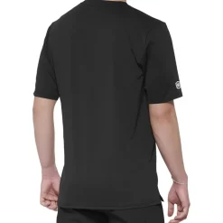 100% Airmatic Fietsshirt met Korte Mouwen Heren - zwart