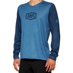 100% Airmatic Fietsshirt met Lange Mouwen Heren - slate blue