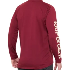 100% Airmatic Fietsshirt met Lange Mouwen Heren - merlot