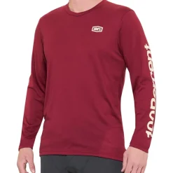 100% Airmatic Fietsshirt met Lange Mouwen Heren - merlot