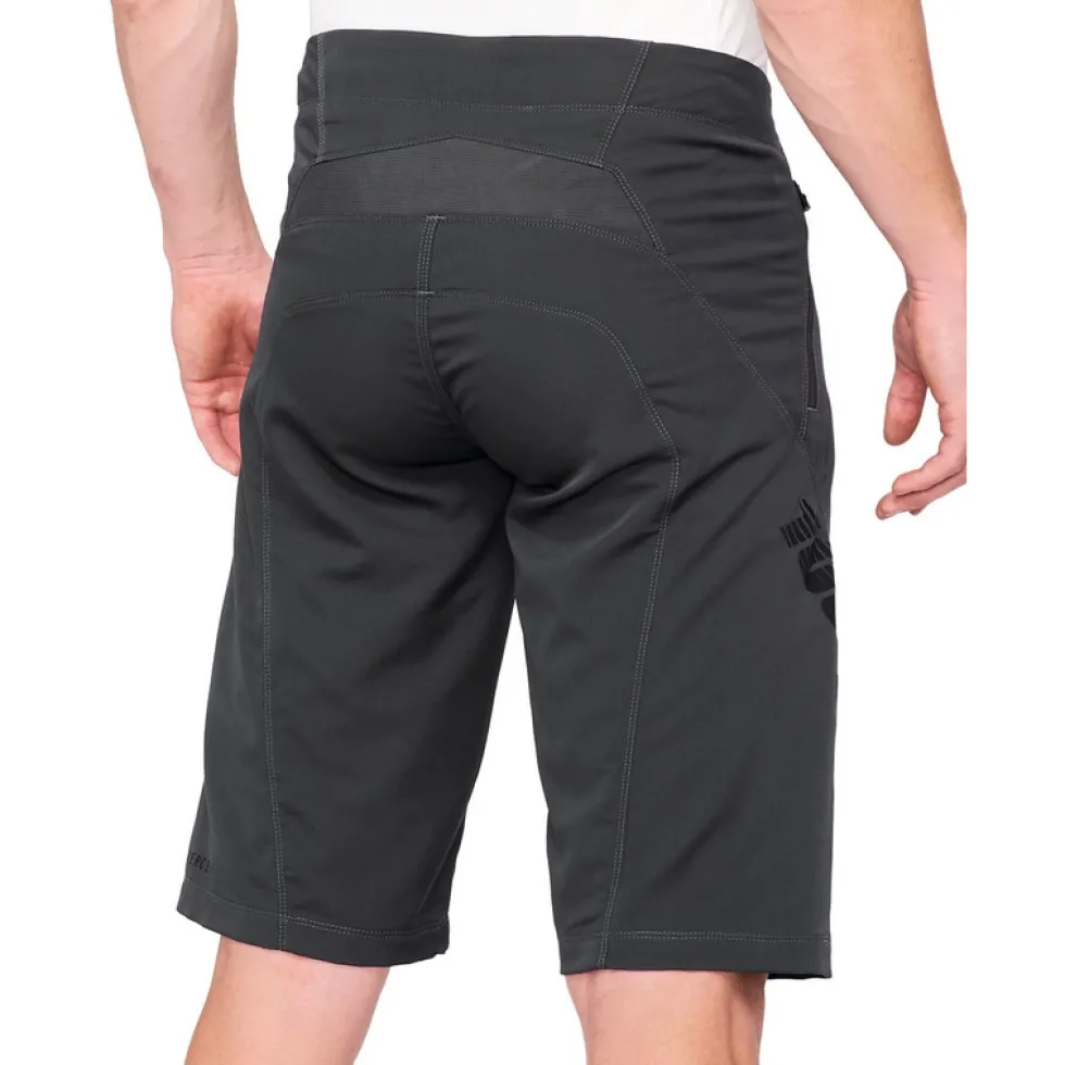 100% Airmatic Short Heren - charcoal