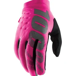 100% Brisker Cold Weather Softshell Handschoenen Dames - neon pink/zwart