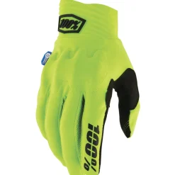 100% Cognito Smart Shock Handschoenen - fluo yellow/zwart