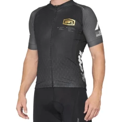 100% Exceeda Fietsshirt met Korte Mouwen - zwart/charcoal