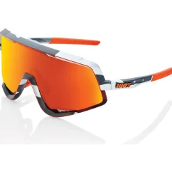 100% Glendale Bril - Soft Tact Grey Camo - HiPER Red Multilayer | Clear