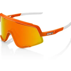 100% Glendale Bril - Soft Tact Neon Orange - HiPER Red Multilayer Mirror | Clear