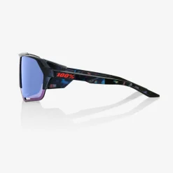 100% Norvik Bril - Black Holographic - Blue Multilayer Mirror | Clear