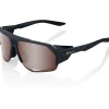 100% Norvik Bril - Soft Tact Crystal Black - HiPER Crimson Silver Mirror | Clear