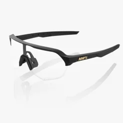 100% S2 Bril - Matte Black - Soft Gold Mirror | Clear