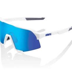 100% S3 Bril - Matte White - HiPER Blue Multilayer Mirror | Clear