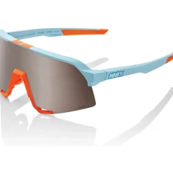 100% S3 Bril - Soft Tact Two Tone - HiPER Silver Mirror | Clear