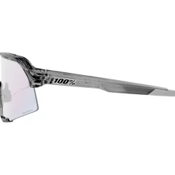 100% S3 Photochromic Bril - Polished Translucent Grey - Rose Gold Mirror