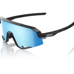 100% Slendale Bril - Matte Black - HiPER Blue Multilayer Mirror