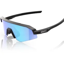 100% Slendale XS/Youth Bril - Matte Black - HiPER Blue Multilayer Mirror