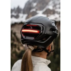 ABUS Taipan LED Helm - shiny white