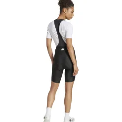 adidas Essential 3-Stripes Padded Fietsshort met bretels Dames - zwart JD9118