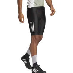 adidas Essentials 3-Stripes Padded Fietsshort Heren - zwart JD9150