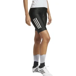 adidas Essentials 3-Stripes Padded Fietsshort Dames - zwart JD7187