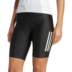 adidas Essentials 3-Stripes Padded Fietsshort Dames - zwart JD7187
