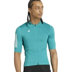 adidas Tempo 3-Stripes Fietstrui Heren - pure teal JY2934