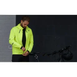 AGU Commuter Compact Hi-Vis Regenjas Heren - neongeel