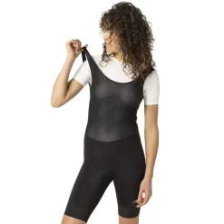 AGU Essential Fietsshort met Bretels Dames - zwart
