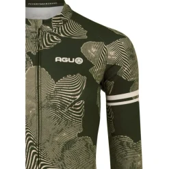 AGU Essential Striped Flower Shirt met Lange Mouwen Dames - forest green
