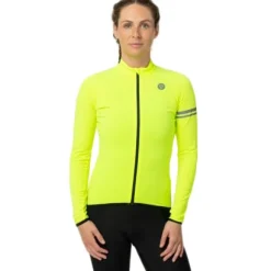 AGU Essential Thermische Shirt met Lange Mouwen Dames - hivis neon yellow