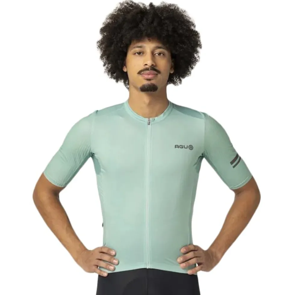 AGU Performance Aero Fietsshirt met Korte Mouwen Heren - terme green