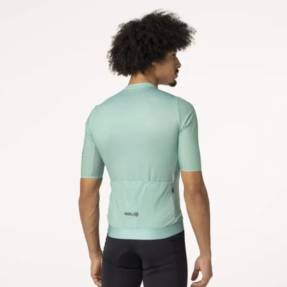AGU Performance Aero Fietsshirt met Korte Mouwen Heren - terme green