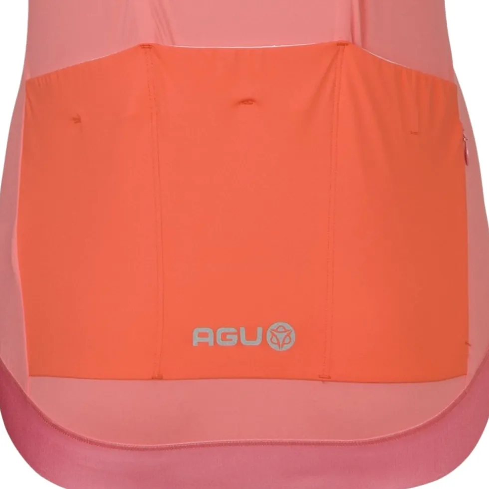 AGU Performance Colorblock Fietsshirt met Korte Mouwen Dames - sakura blossom