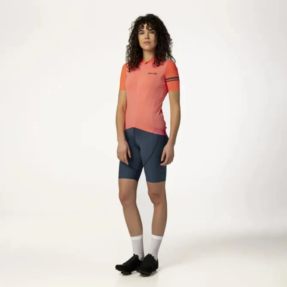 AGU Performance Colorblock Fietsshirt met Korte Mouwen Dames - sakura blossom