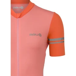 AGU Performance Colorblock Fietsshirt met Korte Mouwen Dames - sakura blossom
