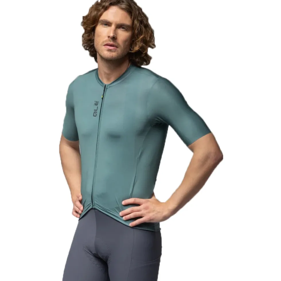 Alé Color Block Off Road Korte mouwen shirt heren - moss green