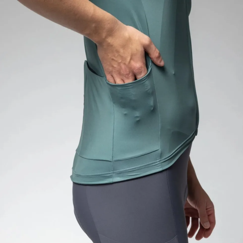 Alé Color Block Off Road Korte mouwen shirt heren - moss green