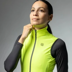 Alé KLIMATIK Racing Regenvest Dames - fluo yellow