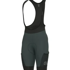 Alé OFF ROAD - GRAVEL Stones Cargo Fietsshort met Bretels Heren - green wood