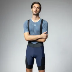Alé OFF ROAD - GRAVEL Stones Cargo Fietsshort met Bretels Heren - atmosphere blue