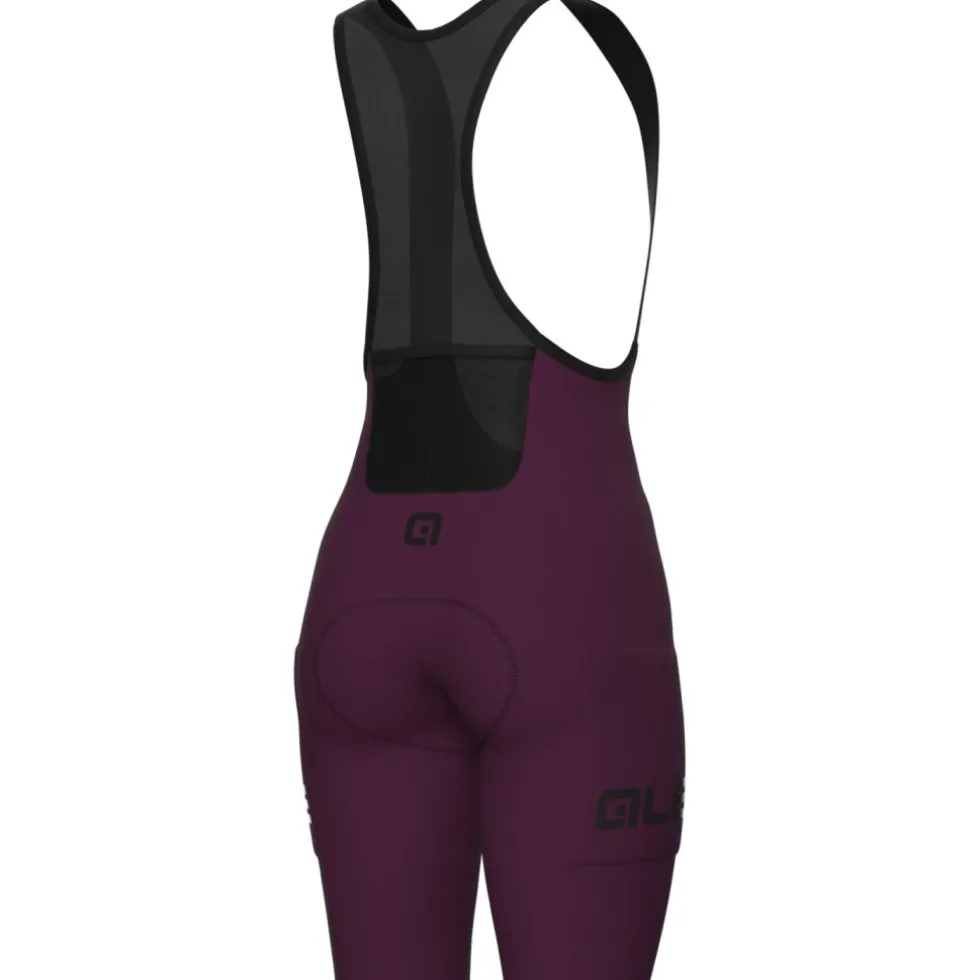 Alé OFF ROAD GRAVEL Pro Fietsshorts met bretels Dames - prune