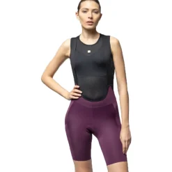 Alé OFF ROAD GRAVEL Pro Fietsshorts met bretels Dames - prune