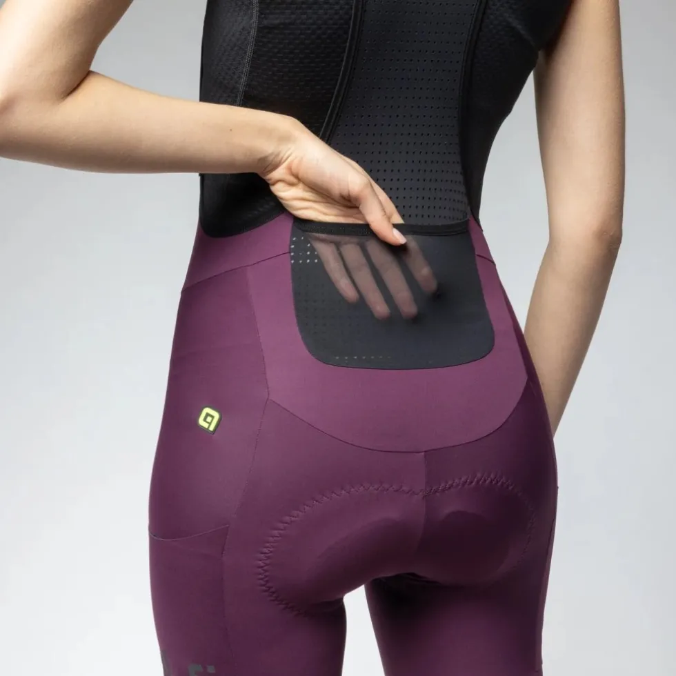 Alé OFF ROAD GRAVEL Pro Fietsshorts met bretels Dames - prune