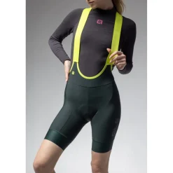 Alé PR-E Magic Colour Winter Fietsshort met Bretels Dames - scotland green