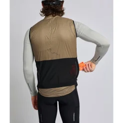 ALBION All Road Pertex® Quantum Windvest Heren - Dark Sand