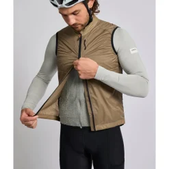 ALBION All Road Pertex® Quantum Windvest Heren - Dark Sand