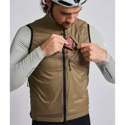 ALBION All Road Pertex® Quantum Windvest Heren - Dark Sand