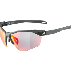 Alpina Twist Six HR QV Bril - grey matt / Quattroflex Varioflex Rainbow Mirror
